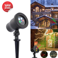 Proiettore Laser Natale LED RGB per Esterno Giochi di Luce V...