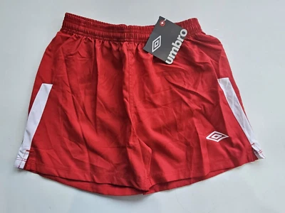 Pantalones Cortos de Fútbol UMBRO Big Boy's YM Juvenil Medianos M Unisex Continental Cortos Rojo Foto 1 de 2