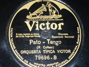 TANGO 78 rpm RECORD Victor ORQUESTA TIPICA VICTOR Solterona / Pato BUENOS AIRES - Imagen 1 de 1