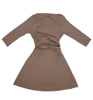 Michael Stars Dress Womens XSP Cobblestone Meghan Fitted Ultra Rib 3/4 Sleeve - Image 1 of 4