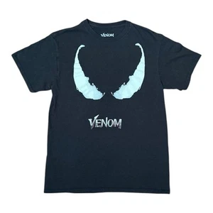 Marvel Venom Spider-Man Superhero Villain Movie Black Graphic T-shirt Size M - Picture 1 of 8