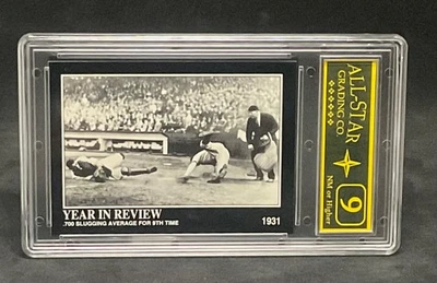 1992 Megacards Babe Ruth Collection #23 Baseball Card(Graded ASG 9) - Image 1 of 2