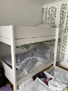 DFS white bunk bed for children with storage - Picture 1 of 4