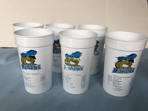 SET of 6 Grand Valley State University Laker 2004 Football Schedule Cups #G5 - Picture 1 of 6