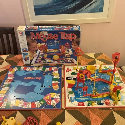 Vintage Mouse Trap Board Game MB Games (one complete set, two playing boards) - Image 1 of 4