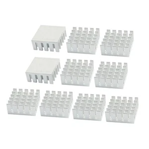 10Pz argento tono radiatore 22mm x 22mm x 10mm alluminio raffreddamento pinna - Afbeelding 1 van 1