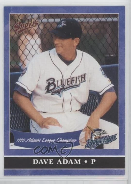 2000 Multi-Ad Sports Bridgeport Bluefish 1999 Champions Set Dave Adam #35 - Image 1 of 2