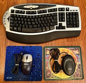 Bundle: Microsoft Wireless Keyboard 4000, Dell Mouse, 2 Pads. Tested & Works. - Picture 1 of 8