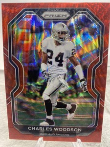 2020 Panini Prizm #138 Charles Woodson Prizm Red Wave NMMT HOF