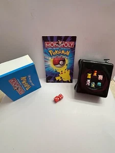 1999 Monopoly Pokemon Collector's Edition Replacement Pieces– Tokens Dice Book - Picture 1 of 5