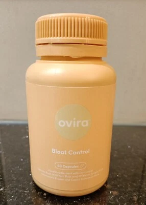 Ovira bloat control for constipation and fluid retention 60 capsules brand new