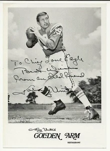BaltimoreColts Johnny Unitas Personalized signed Photo Wrestler Chief Lone Eagle - Picture 1 of 3