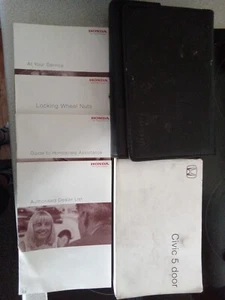 GENUINE HONDA CIVIC 5 DOOR OWNERS MANUAL HANDBOOK 2001-2005 - Picture 1 of 1