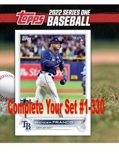 2022 Topps Series 1 Baseball #1-330: Complete Your Set