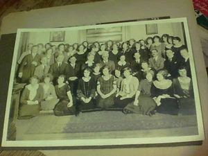 7 por 10 pulgadas blanco y negro Syracuse University French Club 1924 - Imagen 1 de 3
