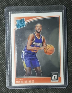 Mikal Bridges 2018-19 Donruss Optic Rated Rookie base Knicks - Picture 1 of 2