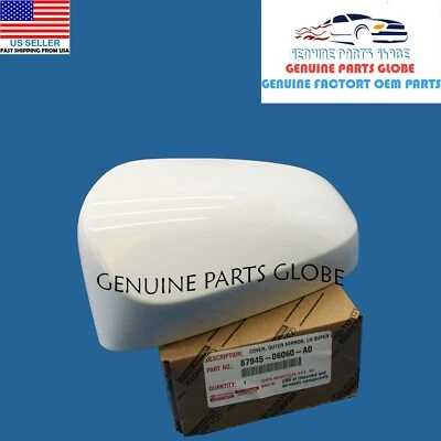 ПОДЛИННЫЙ OEM TOYOTA 12-17 CAMRY ЛЕВЫЙ ВОДИТЕЛЬ БЕЛЫЙ 040 ЗЕРКАЛО КРЫШКА 87945-06060-A0 - Изображение 1 из 2