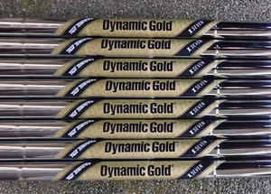 NEW 3-PW TRUE TEMPER DYNAMIC GOLD X SEVEN .355" TAPER TIP IRON SHAFTS - Picture 1 of 2