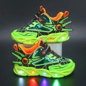 Luminous Sports Shoes With Lights Casual Shoes Retro Flashing Walking Shoe Kid - Picture 1 of 15