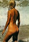 Vintage Nude French Color Postcard- Woman- Blond- Braids- Butt- Naturisme