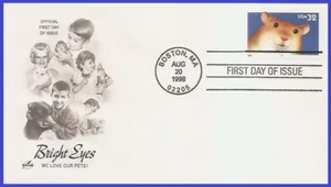 USA4 #3234 U/A ARTCRAFT FDC ojos brillantes hámster - Imagen 1 de 1