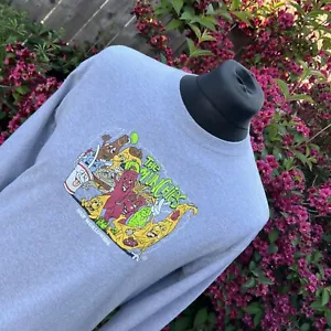 Huf Worldwide The Munchies Grey Crew Neck Thick Tshirt Long Sleeve Sweatshirt M - Picture 1 of 13