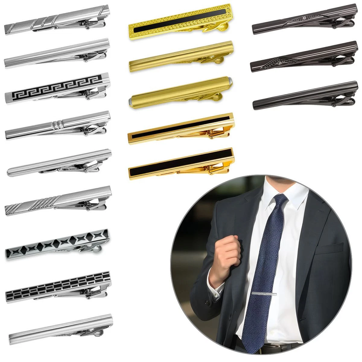 Krawattennadel Für Herren, Goldfarben, 6 Cm – Elegant & Klassisch