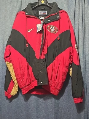 Chaqueta Abrigo San Francisco 49ers Pro Line Acolchada 50ª NFL - Años 90 De Colección Talla L Foto 1 de 4