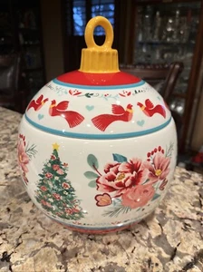 The Pioneer Woman Merry Meadow Ornament Cookie Jar Holiday Edition NEW - Picture 1 of 7