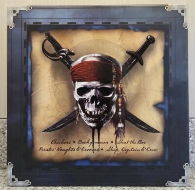 Pirates Of Caribbean 5 In 1 Captain's Game Set Checkers Backgammon Dice Complete - Image 1 of 4