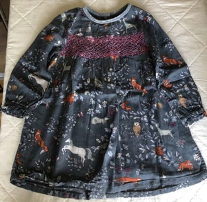 Gorgeous Boden Woodland Animals Smocked Dress Size 18-24 Months - Picture 1 of 15