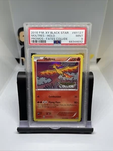 2016 Pokemon TCG - Moltres - XY127 Fates Collide Black Star Promo Holo - PSA 9 - Picture 1 of 2