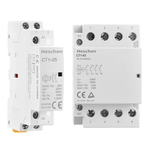 Modular AC Contactor 2/4P 25A 63A 230V Automatic Household Contactor Din Rail - Picture 1 of 37