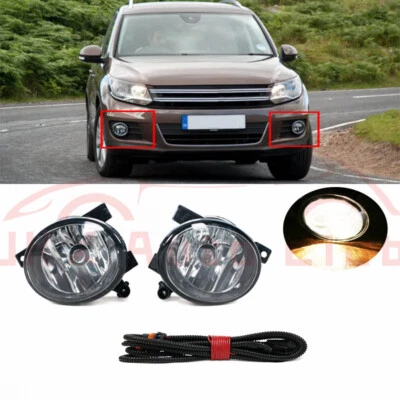 Para Volkswagen Tiguan 2012-2016 q par de lâmpadas de direção faróis de neblina lâmpada chicote de fios - Imagem 1 de 4
