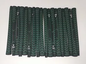 18 impugnature da golf vintage Royal Grip nero verde macchiate a righe 0,58 standard - Foto 1 di 9