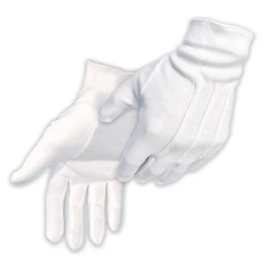 10 Paar - groß - Handschuhe Legende 100 % Baumwolle weiß Parade formelle Anziehungshandschuhe - Bild 1 von 10