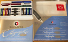 SHEAFFER Classic Calligraphy 3 Fountain Pens & Ink Cartridges Instr. Booklet NOS