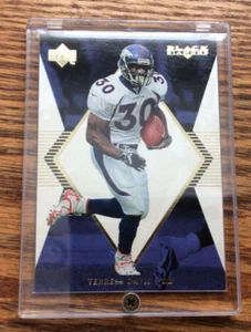 Carta Calcio Upper Deck 1998 Diamante Nero Onice Bianco ON30 Terrell Davis - Foto 1 di 4