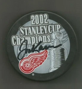 JOEY KOCUR DETROIT RED WINGS HANDSIGNIERTER HOCKEY PUCK  - Bild 1 von 1