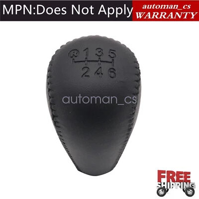 NEW 6 speed Leather Gear Shift Knob Black for Toyota Tacoma 2005-2015 - Imagem 1 de 4