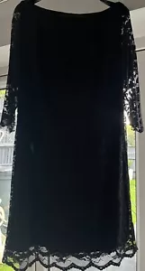 NEXT MATERNITY Black Lace Dress Size 16 ( Dress Can Be Worn Non Pregnant Too! ) - Picture 1 of 4