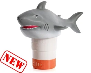 Floating Pool Chlorine Dispenser (Shark) Fits 1 and 3 Inch Tablets - Picture 1 of 9