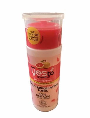 Yes To 葡萄柚提亮日常去角质 Tonic 4 盎司发光促进  — 第 1/3 张图片