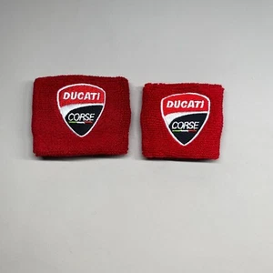 Motorcycle Brake Clutch Reservoir Sock Cover For Ducati Corse Panigale Red Set - Picture 1 of 1