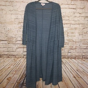 LuLaroe Sarah Strickjacke XS blau strukturiert lange Taschen Damen (K) - Bild 1 von 5