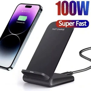 Wireless Phone Charger Stand Pad Fast Charge, Samsung iPhone LG Universal - Picture 1 of 6