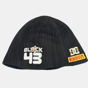 2000s Ken Block 43 Vtg Monster DC Ford Firelli Racing Winter Beanie Hat - Picture 1 of 7
