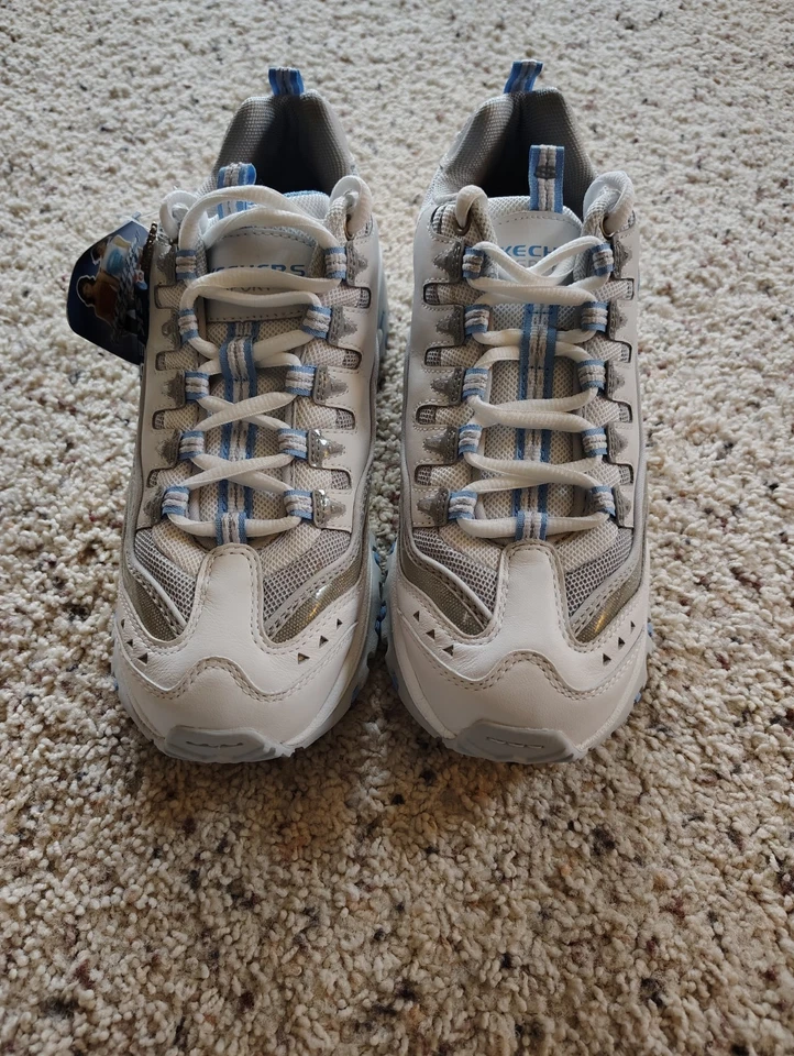 Skechers Women's Sport Energy 2 Athletic Shoes Size 10 SN1950 White/Blue NWT - Image 1 of 4