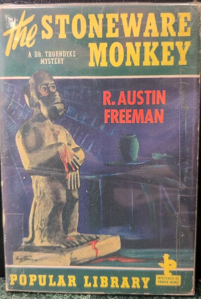 The Stoneware Monkey by R. Austin Freeman - Vintage PB - Hoffman cover - 1943 - Image 1 of 2