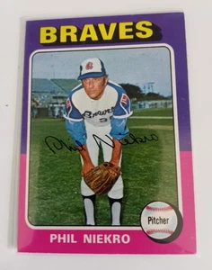 1975 Topps #130 Phil Niekro EX -NM Atlanta Braves - Picture 1 of 6